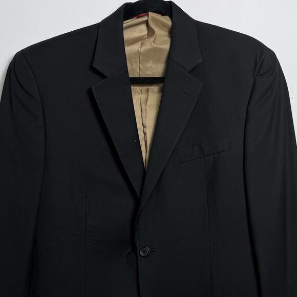 IZOD Men’s Black Blazer 39R 2 Button Modern Classic Sport Coat Suit Jacket - Picture 3 of 11